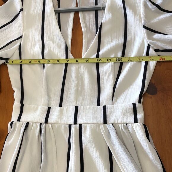 Crystal Doll Stripped Skirt Romper - Picture 9 of 13